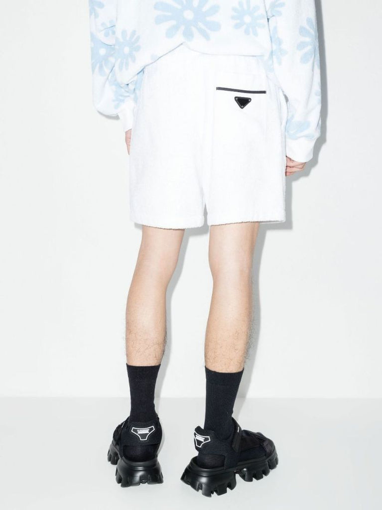 Logo Cotton Terry Track Shorts