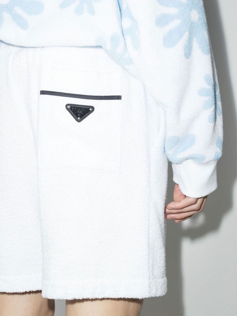 Logo Cotton Terry Track Shorts
