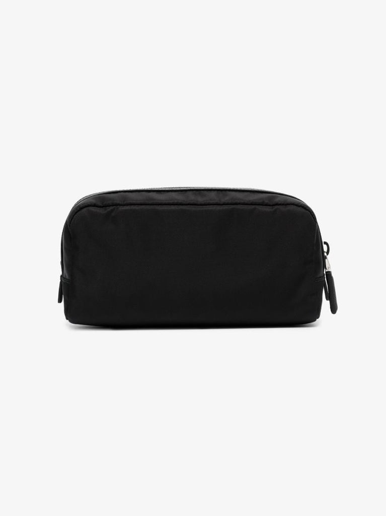 Black Medium Logo Plaque Re-nylon Washbag