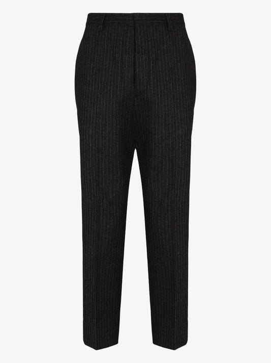 Pinstripe Wool Trousers