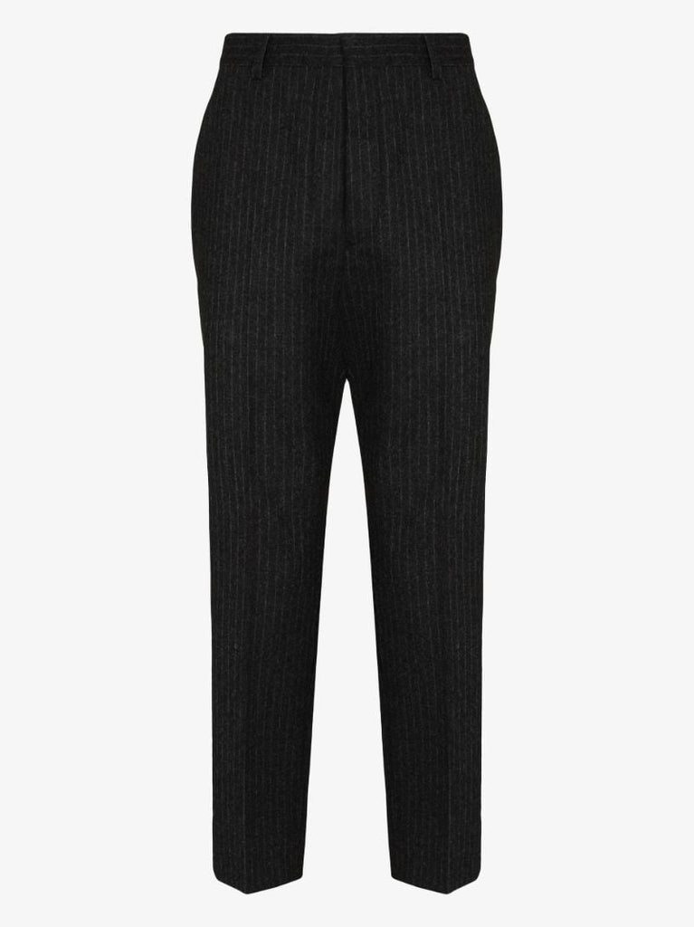 Pinstripe Wool Trousers