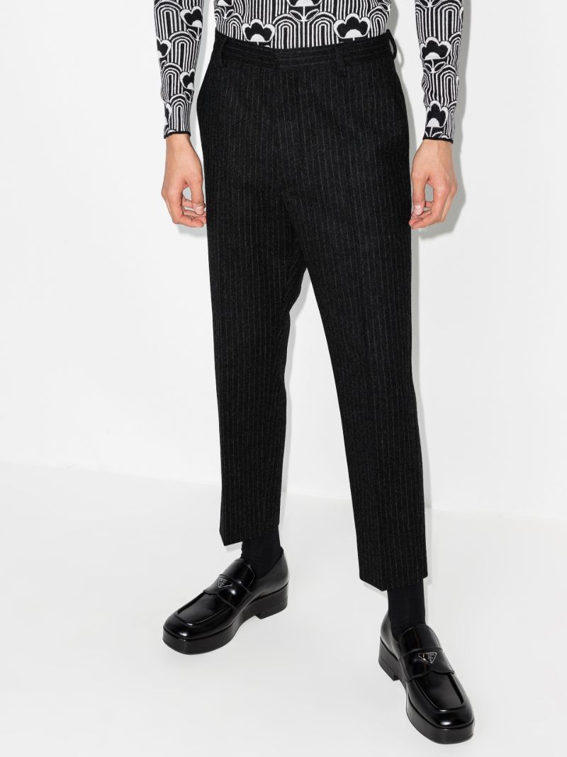 Pinstripe Wool Trousers