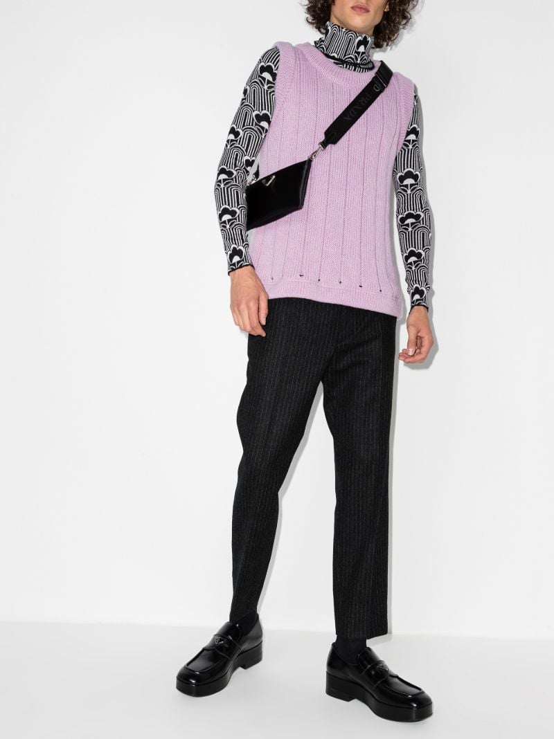 Pinstripe Wool Trousers