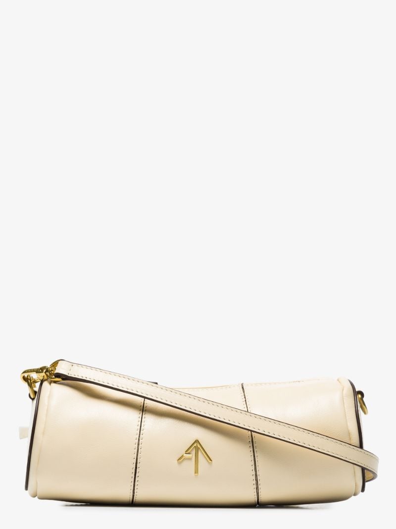White Xx Mini Cylinder Leather Shoulder Bag