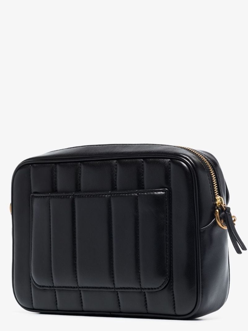 Black Kira Quilted Leather Camera Bag