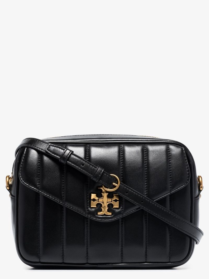 Black Kira Quilted Leather Camera Bag