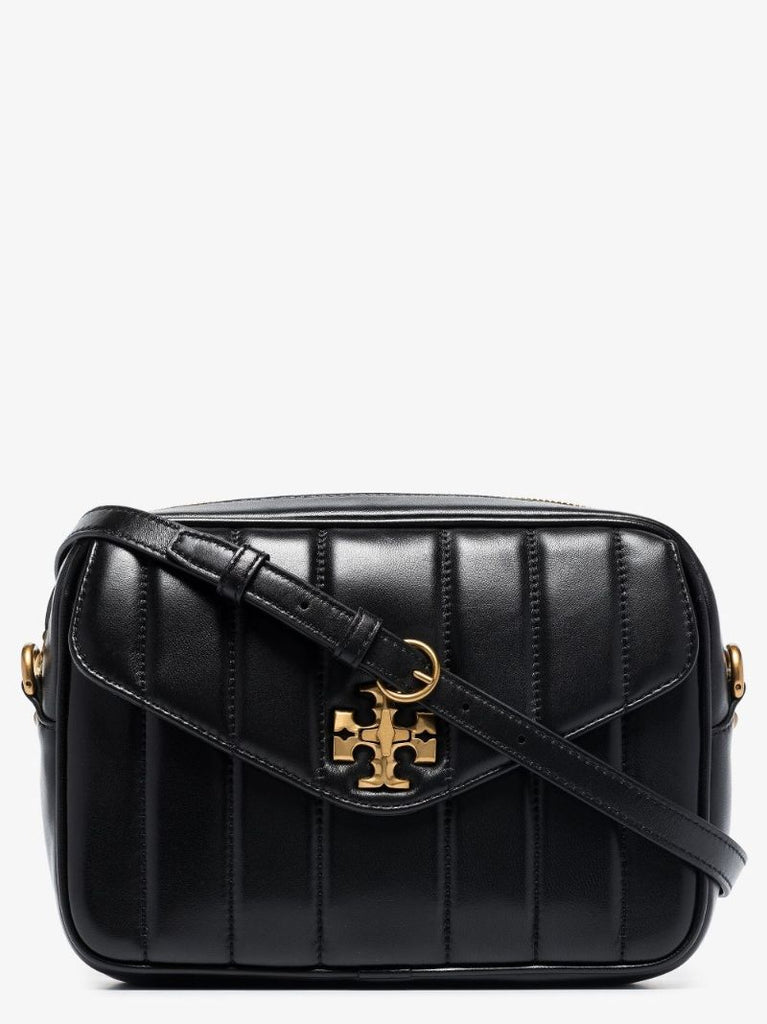Black Kira Quilted Leather Camera Bag