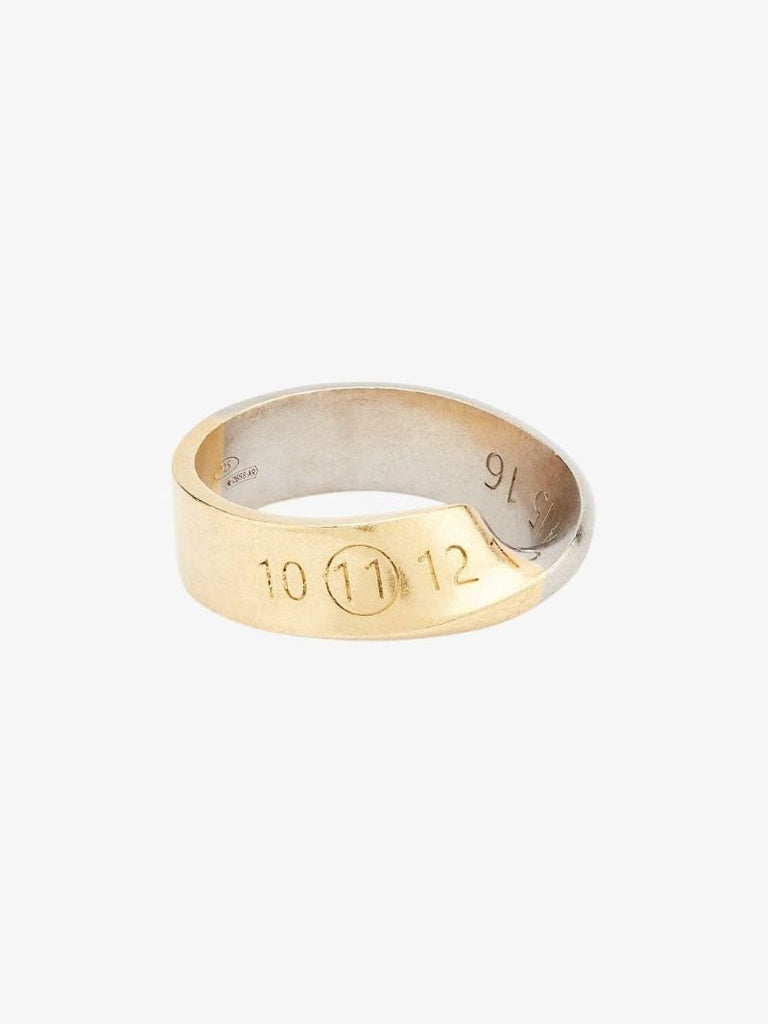 Silver and Gold Tone Mix Twist Ring