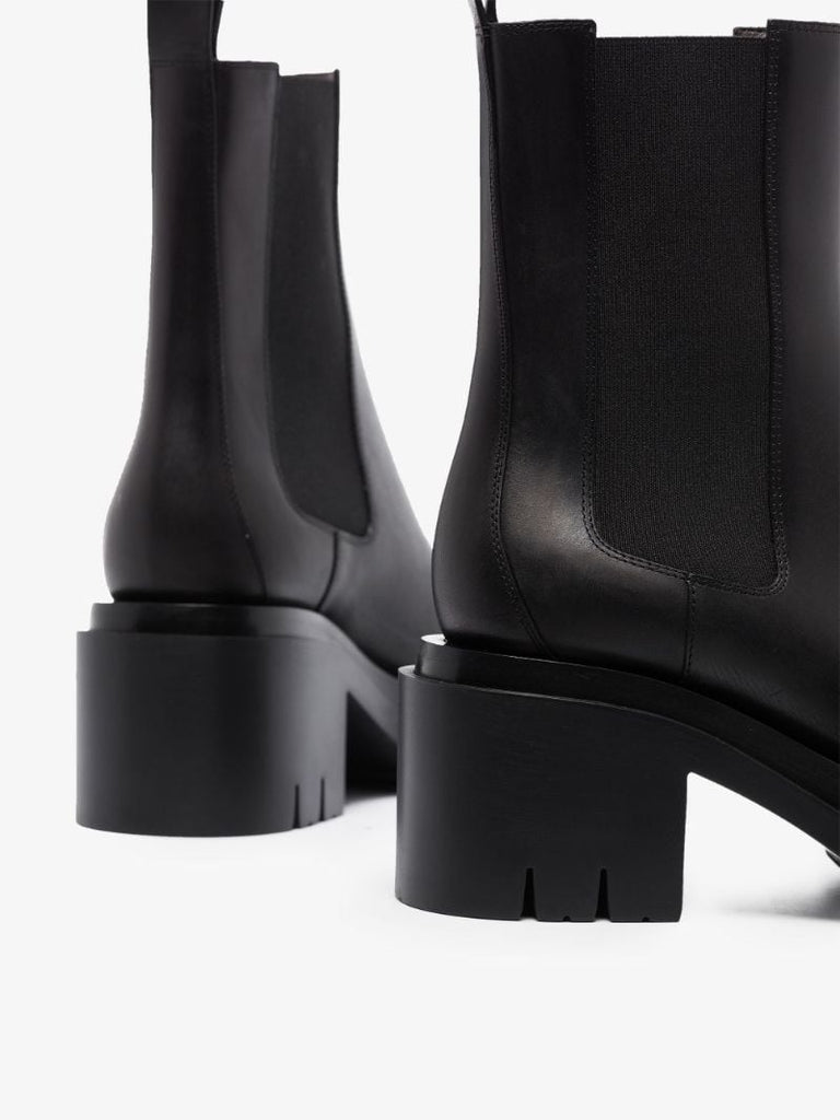 Black Lug 70 Leather Chelsea Boots