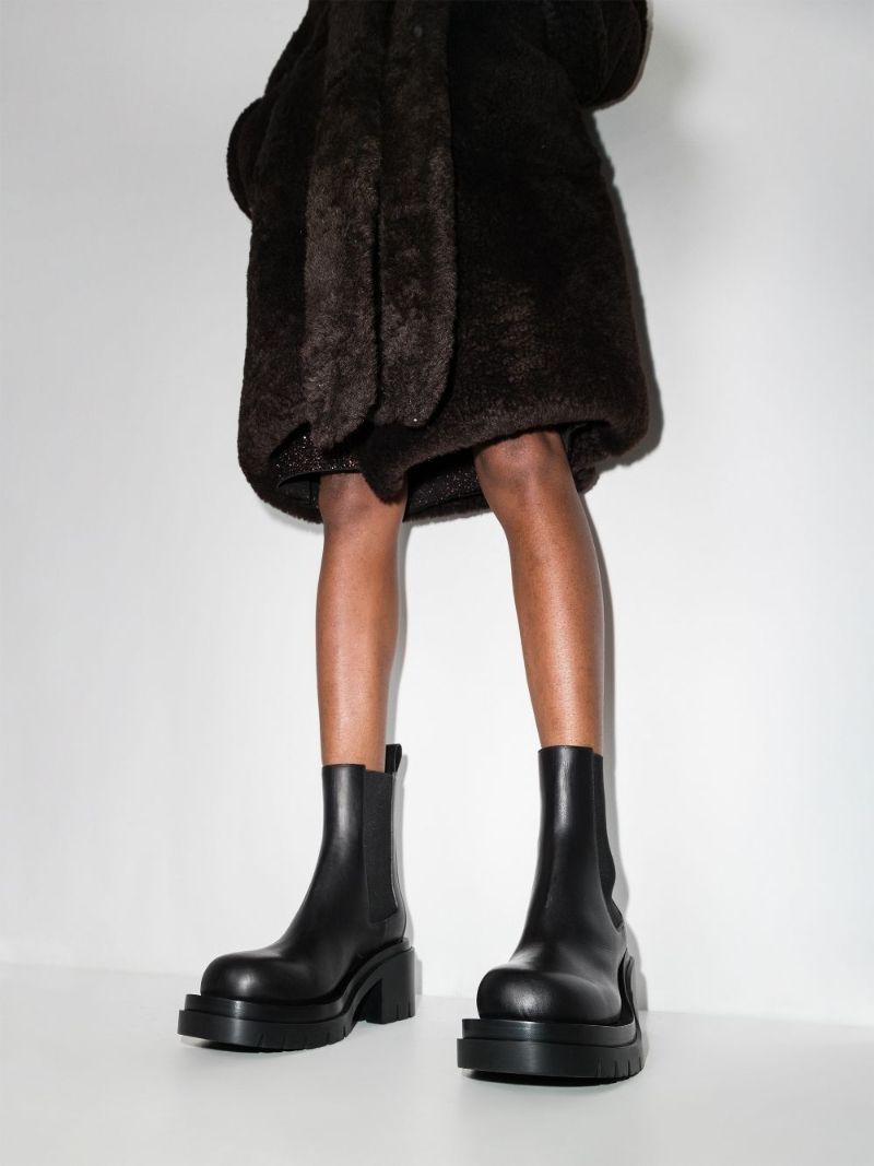 Black Lug 70 Leather Chelsea Boots