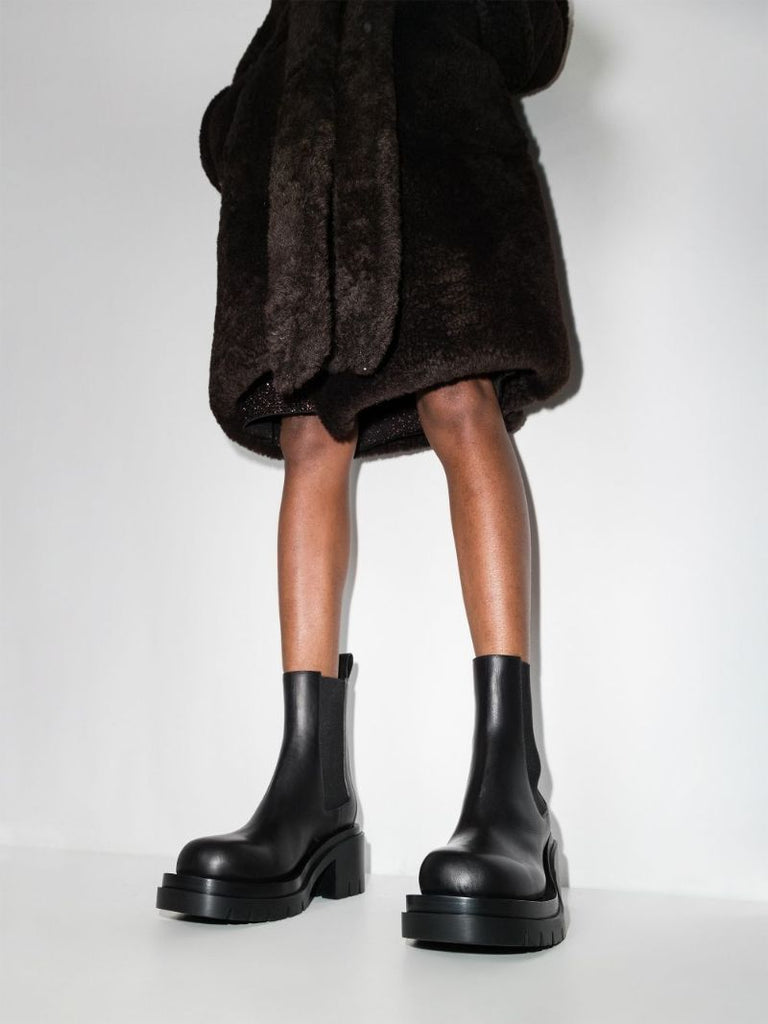 Black Lug 70 Leather Chelsea Boots