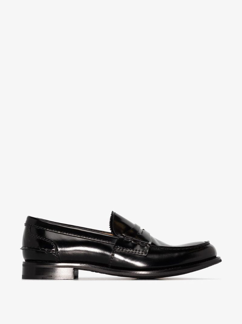 Black Genie Leather Loafers