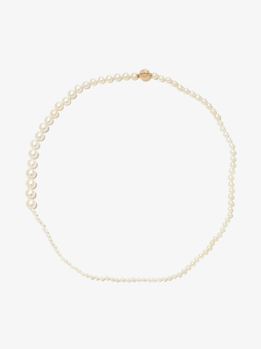 14k Yellow Gold Petite Peggy Pearl Necklace