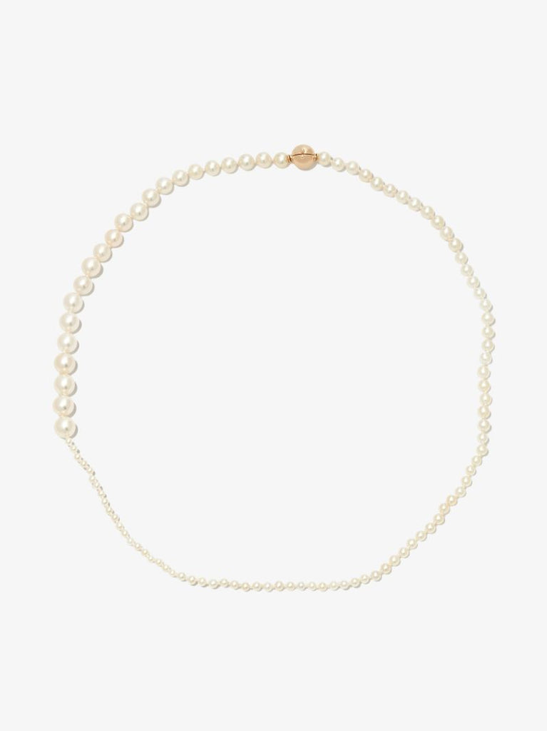 14k Yellow Gold Petite Peggy Pearl Necklace