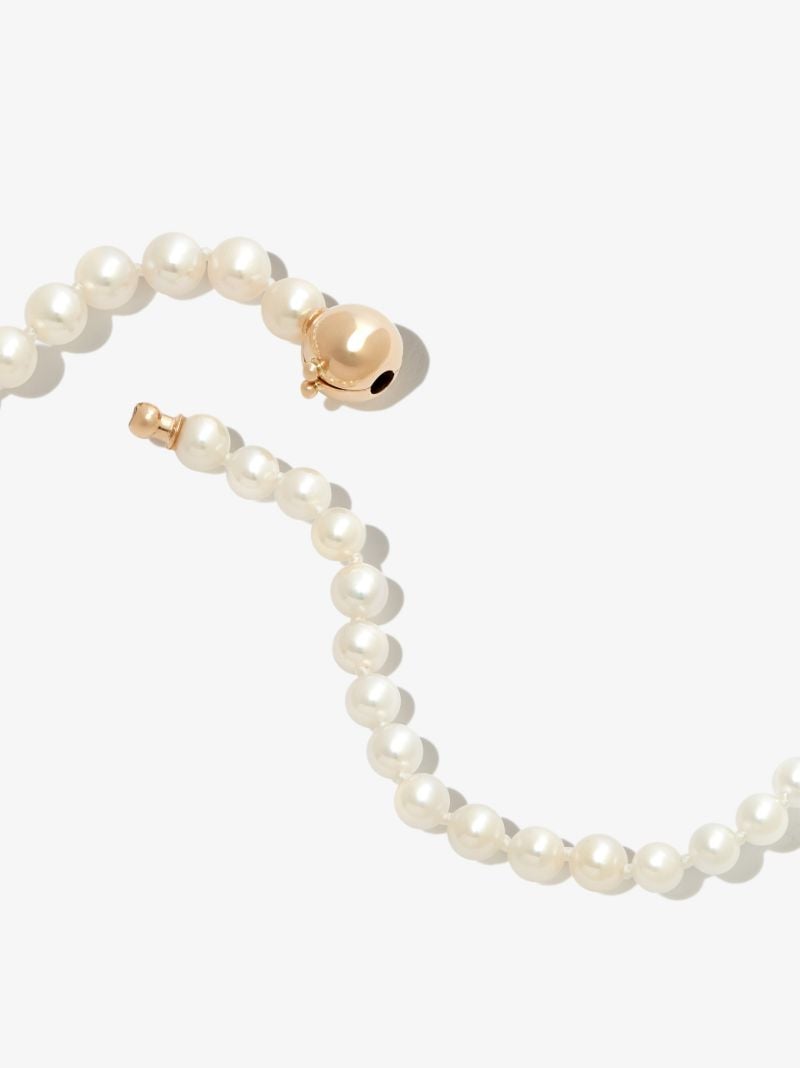 14k Yellow Gold Petite Peggy Pearl Necklace