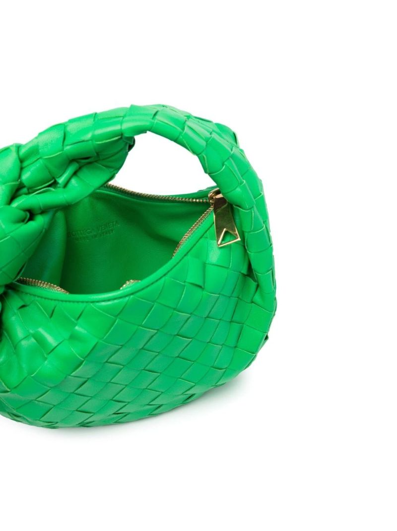 Green the Mini Jodie Leather Clutch Bag