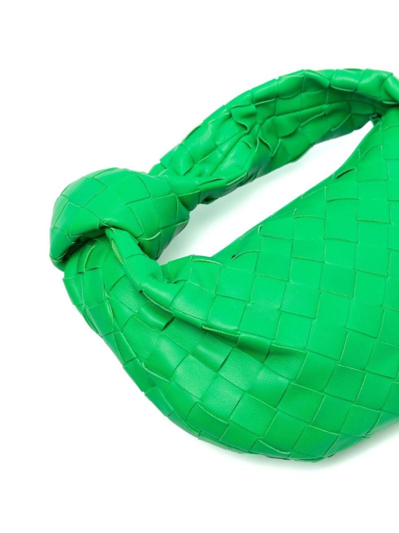 Green the Mini Jodie Leather Clutch Bag