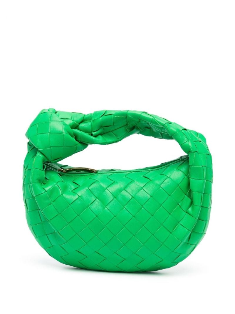 Green the Mini Jodie Leather Clutch Bag