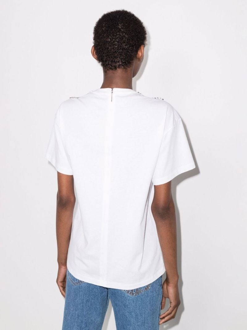 Crystal-embellished Organic Cotton T-shirt