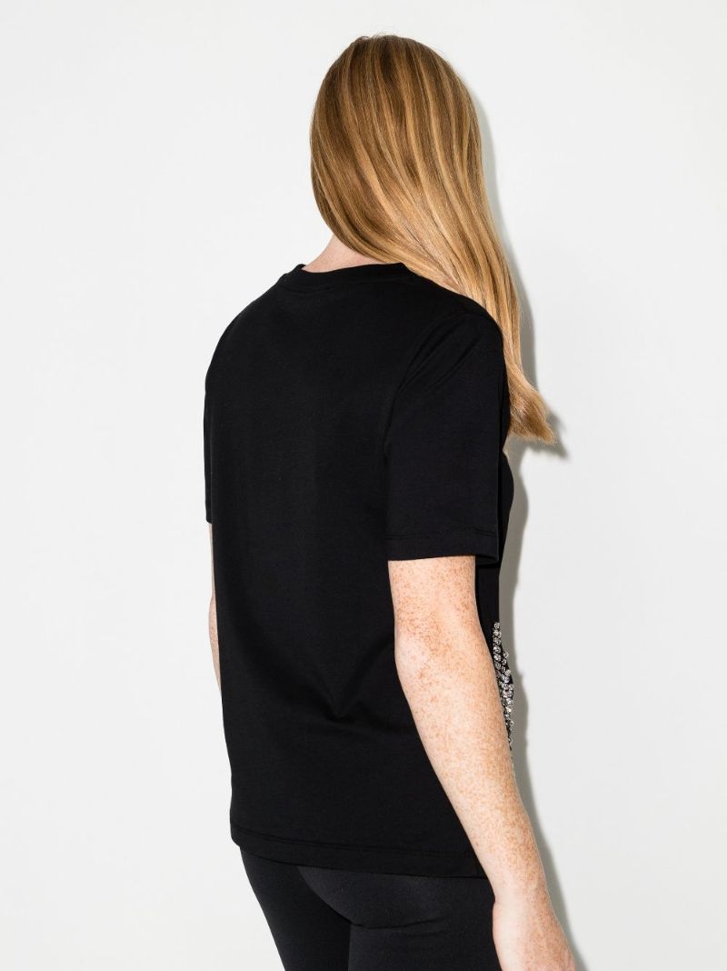 Crystal Trim Cotton T-shirt