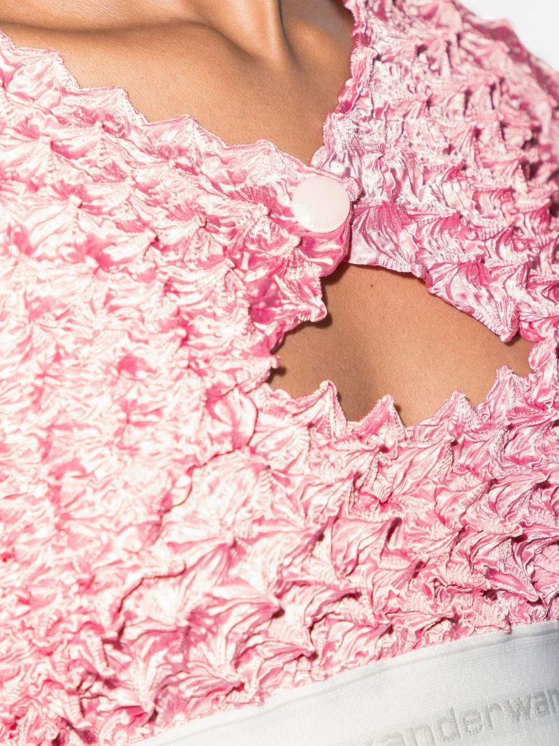 Shibori Cropped Cardigan