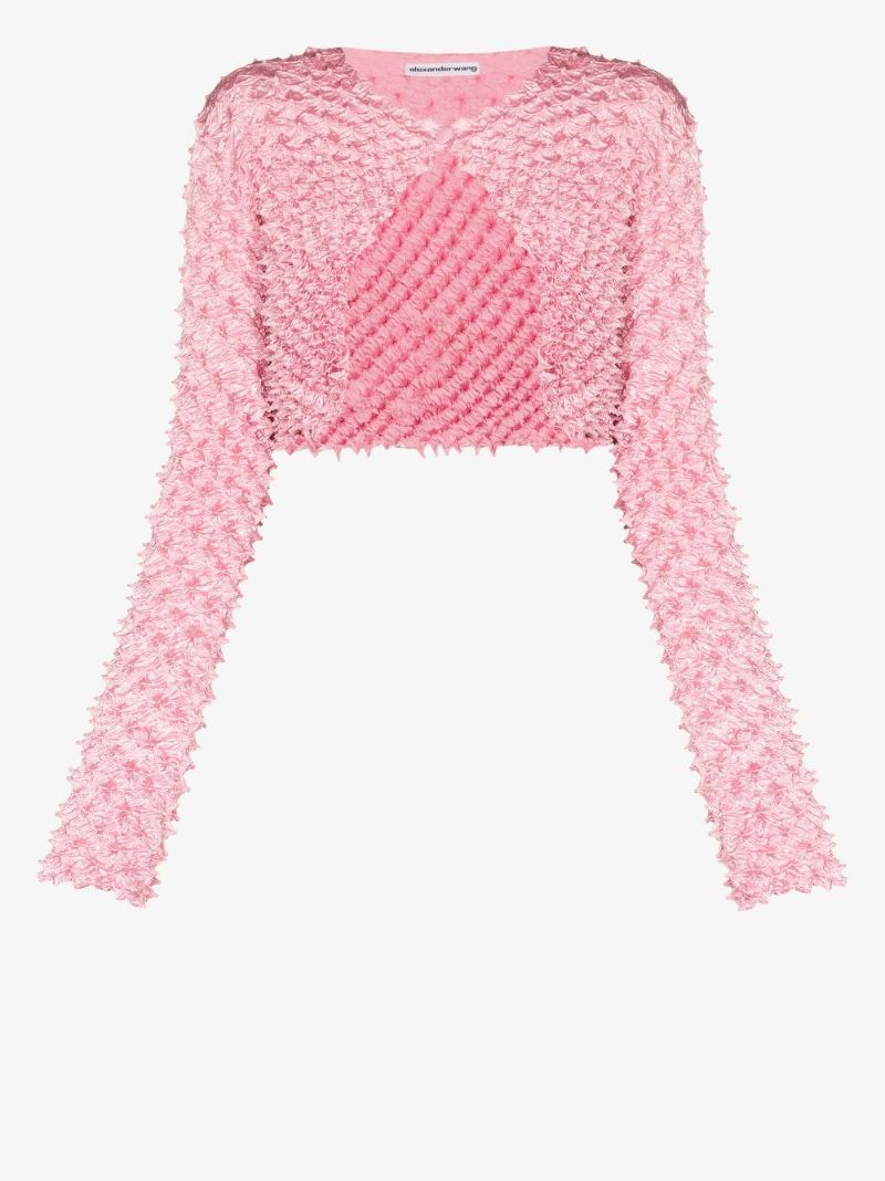 Shibori Cropped Cardigan