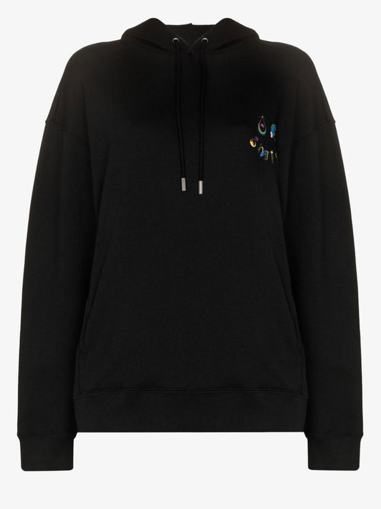 Oc Smile Print Cotton Hoodie