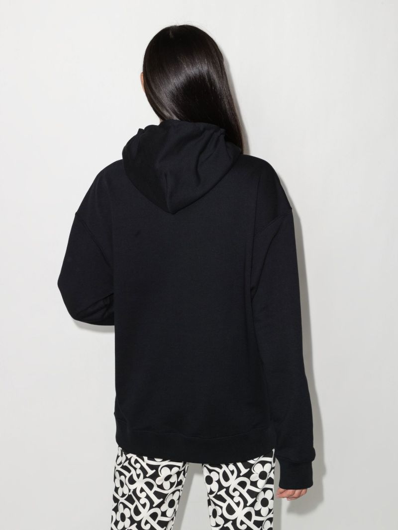 Oc Smile Print Cotton Hoodie