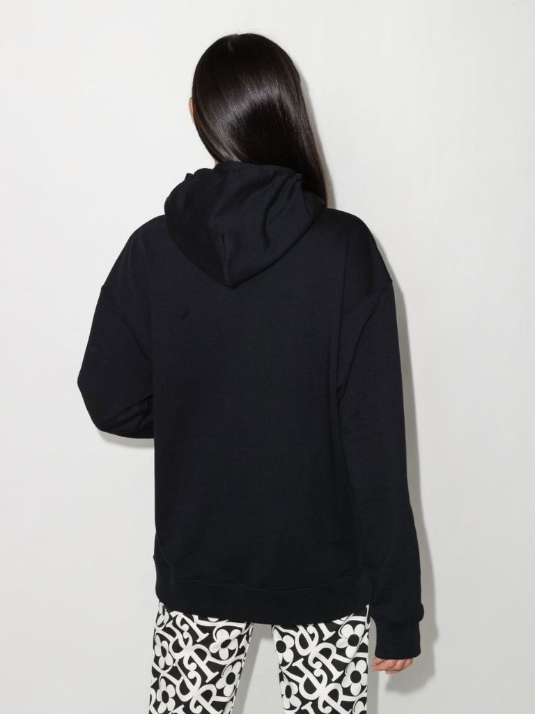 Oc Smile Print Cotton Hoodie