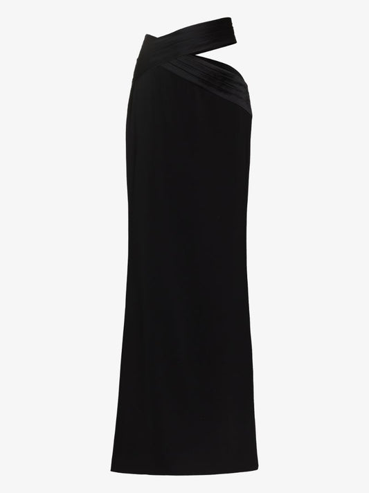 Cutout Waist Maxi Skirt