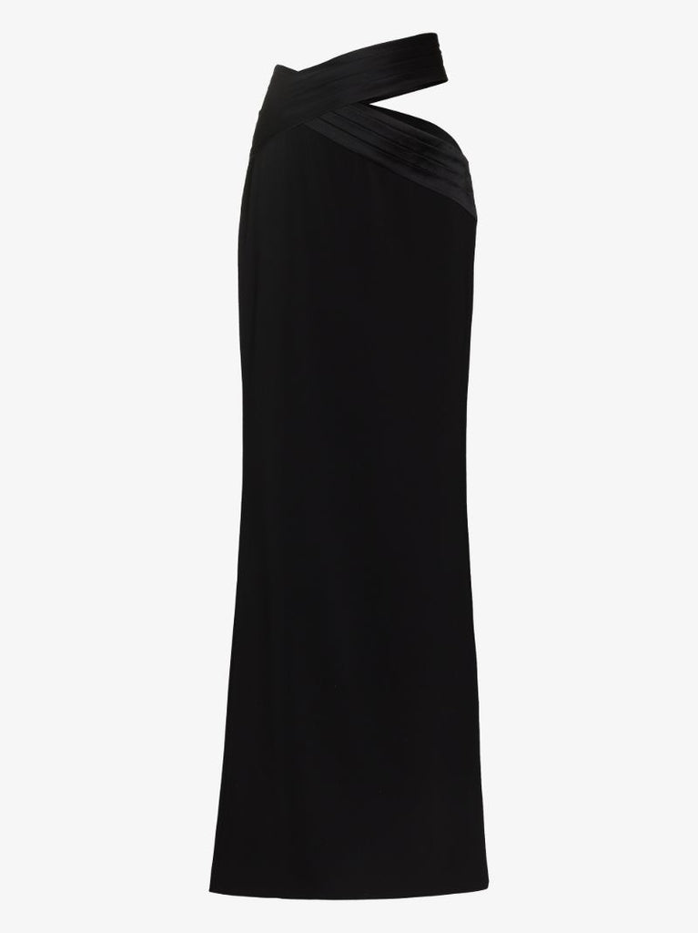 Cutout Waist Maxi Skirt