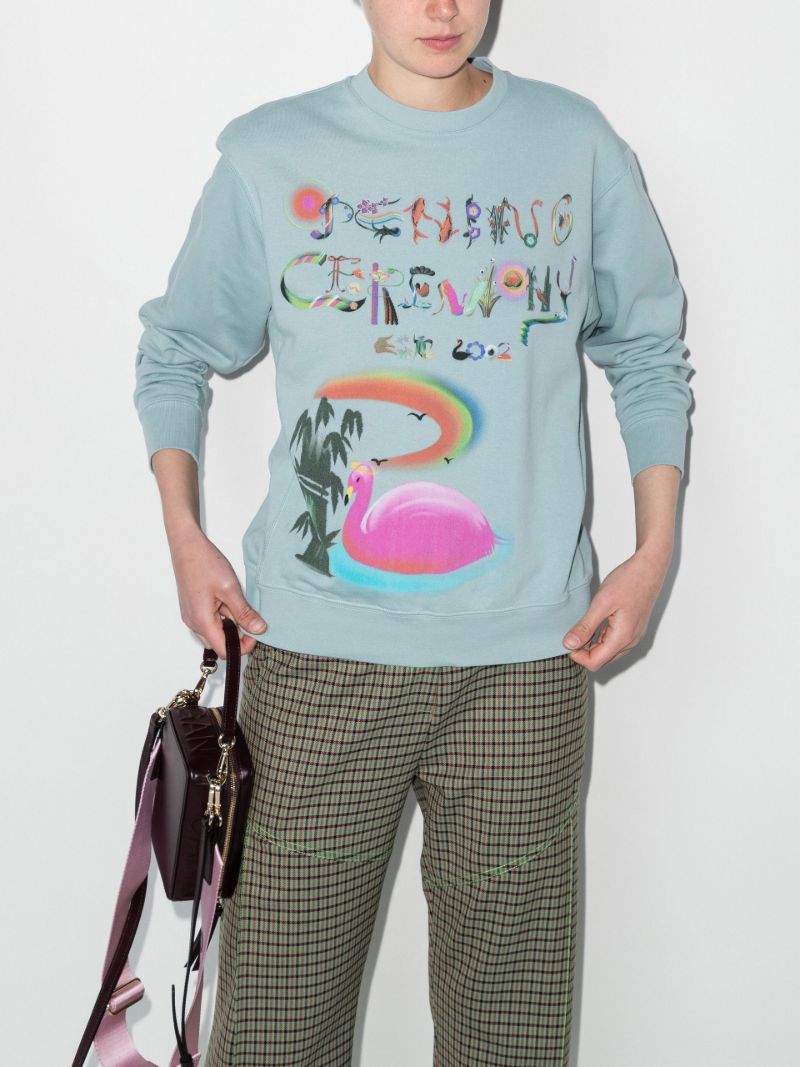 Chineseletter Cotton Sweatshirt
