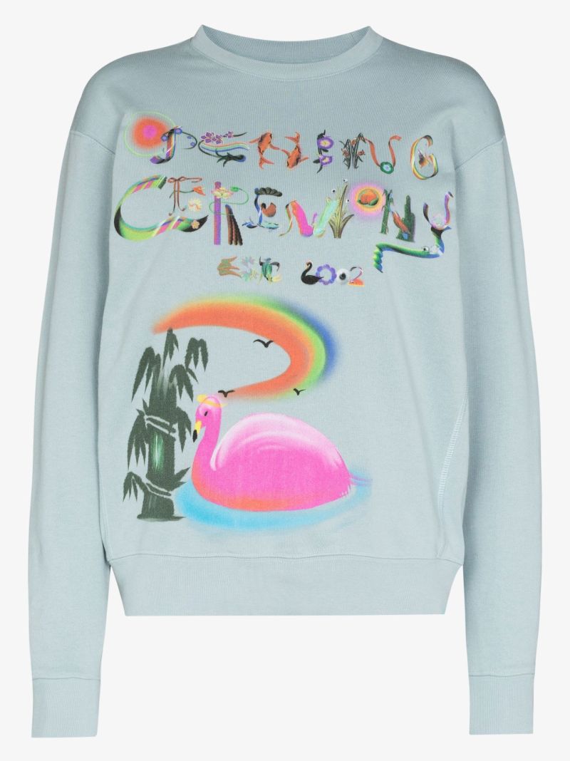 Chineseletter Cotton Sweatshirt