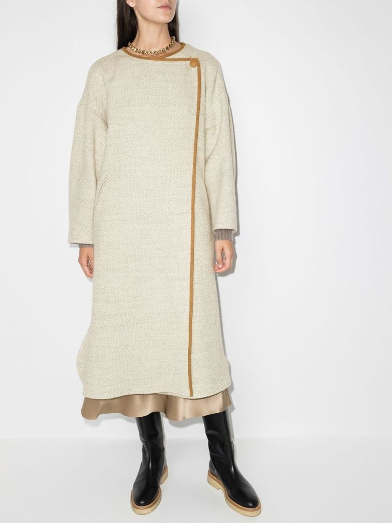 Overlapping Trimmed Coat