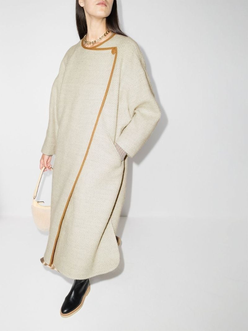 Overlapping Trimmed Coat