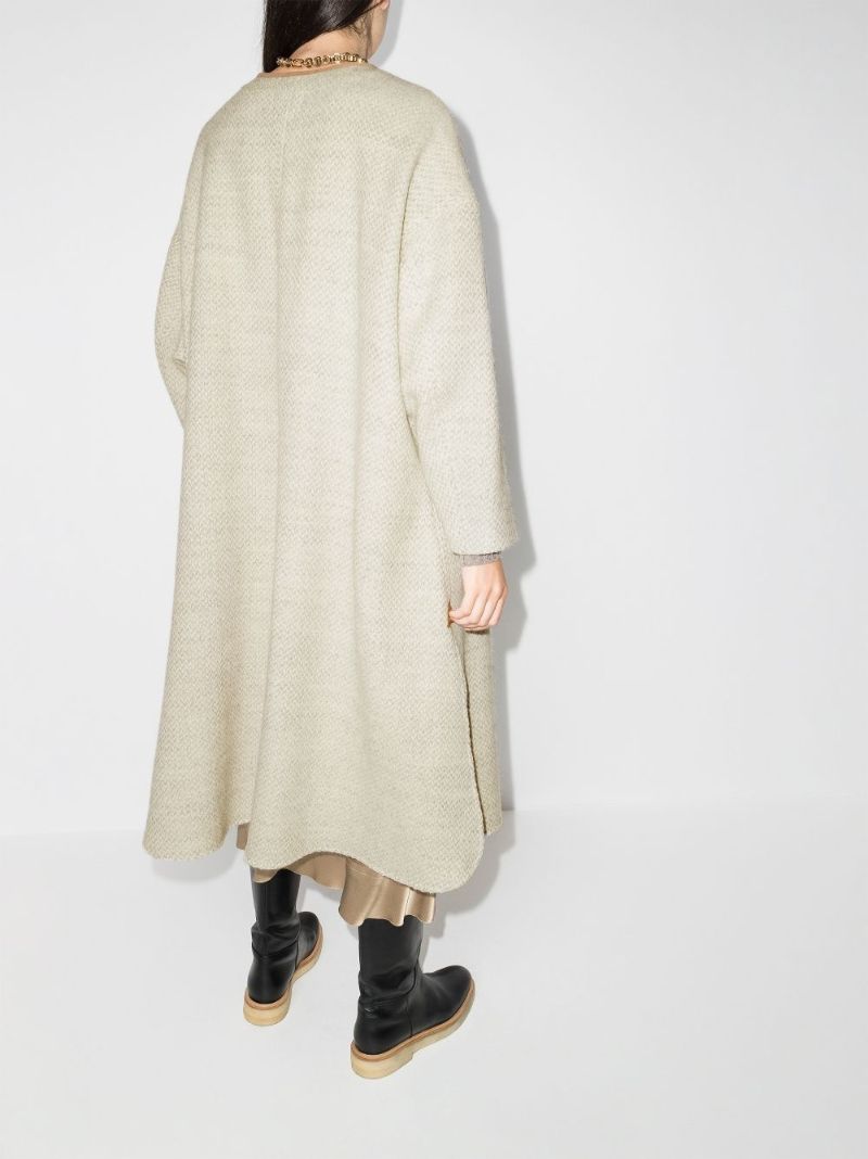 Overlapping Trimmed Coat