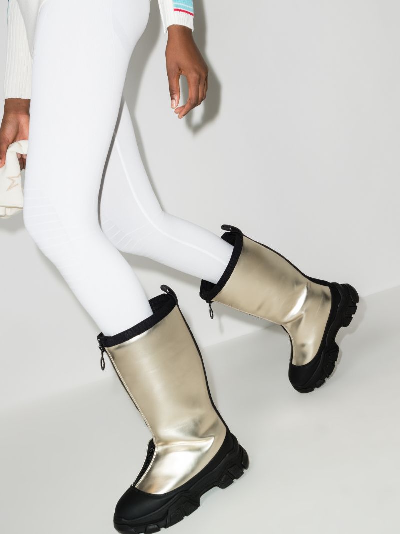 Gold Sturdy Snow Boots