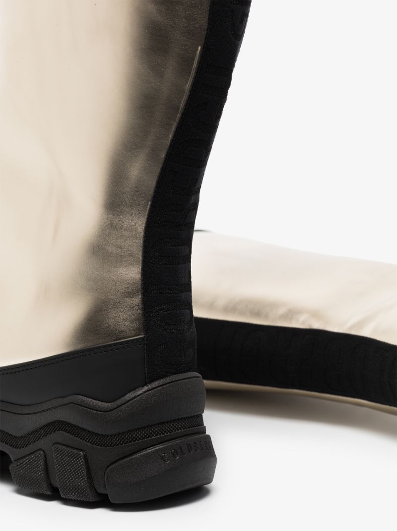 Gold Sturdy Snow Boots