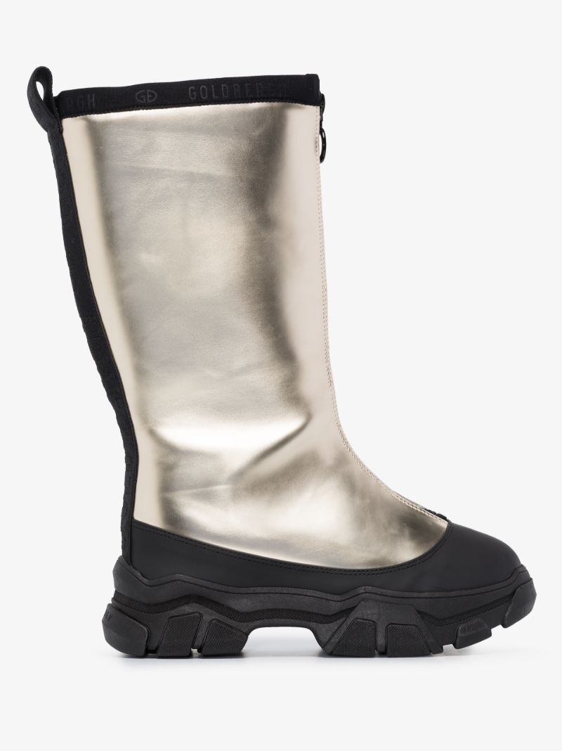 Gold Sturdy Snow Boots