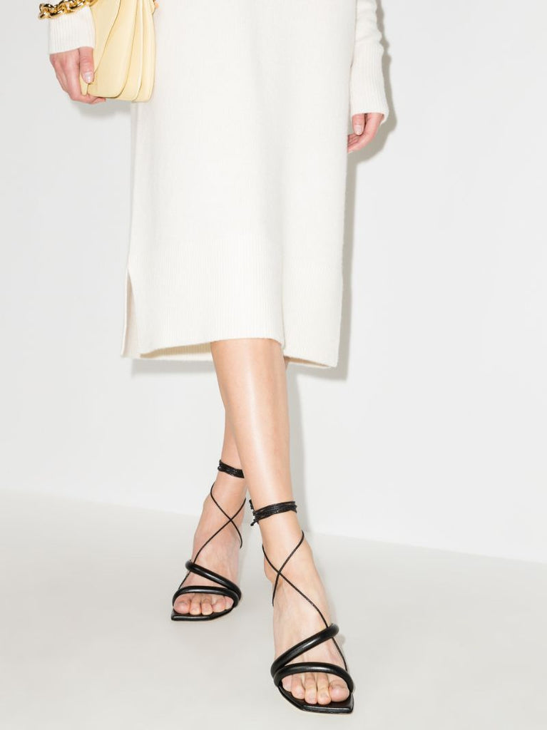 Black Corrin 100 Leather Sandals