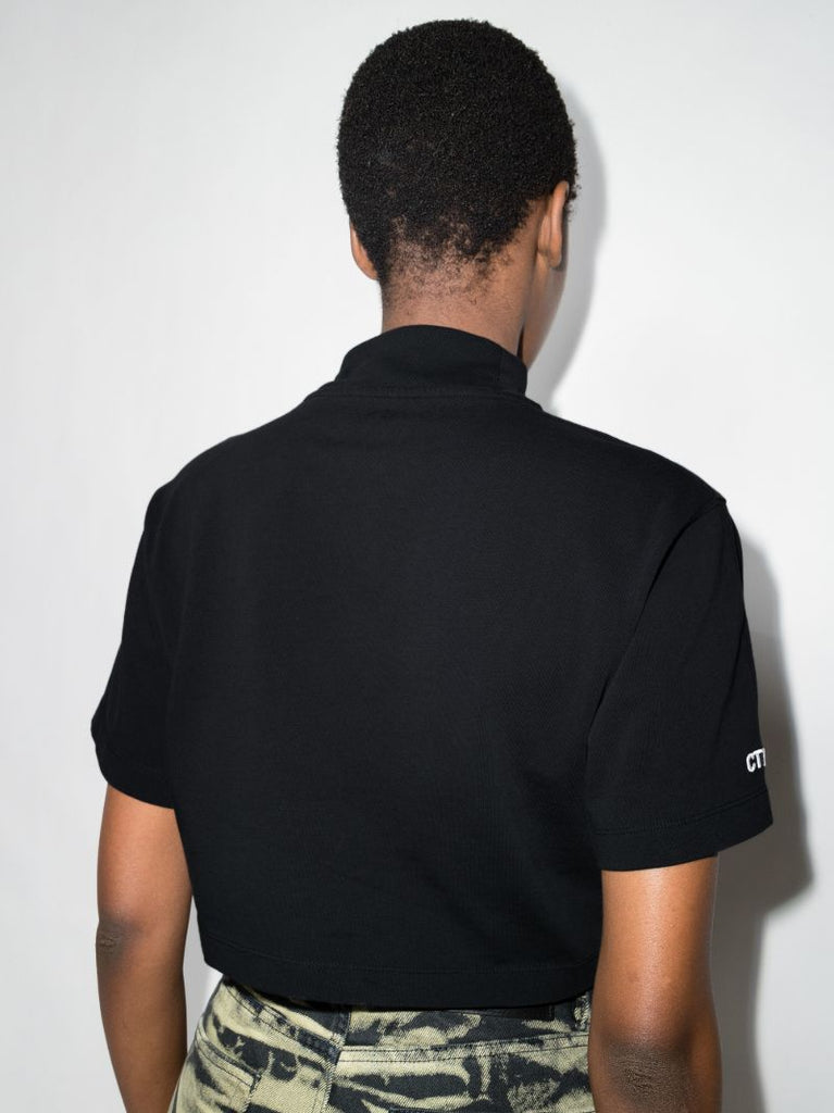 Logo Turtleneck Crop Top