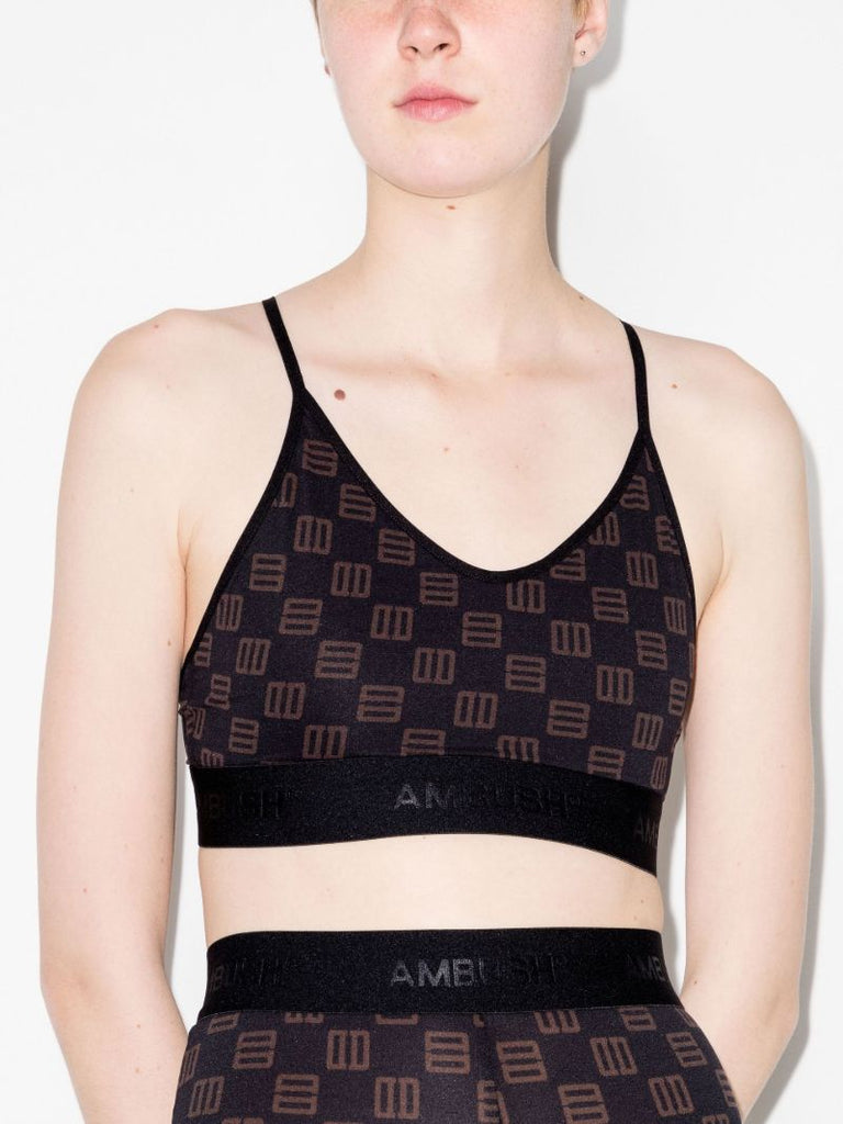 Monogram Print Bralette