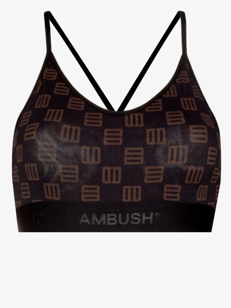Monogram Print Bralette
