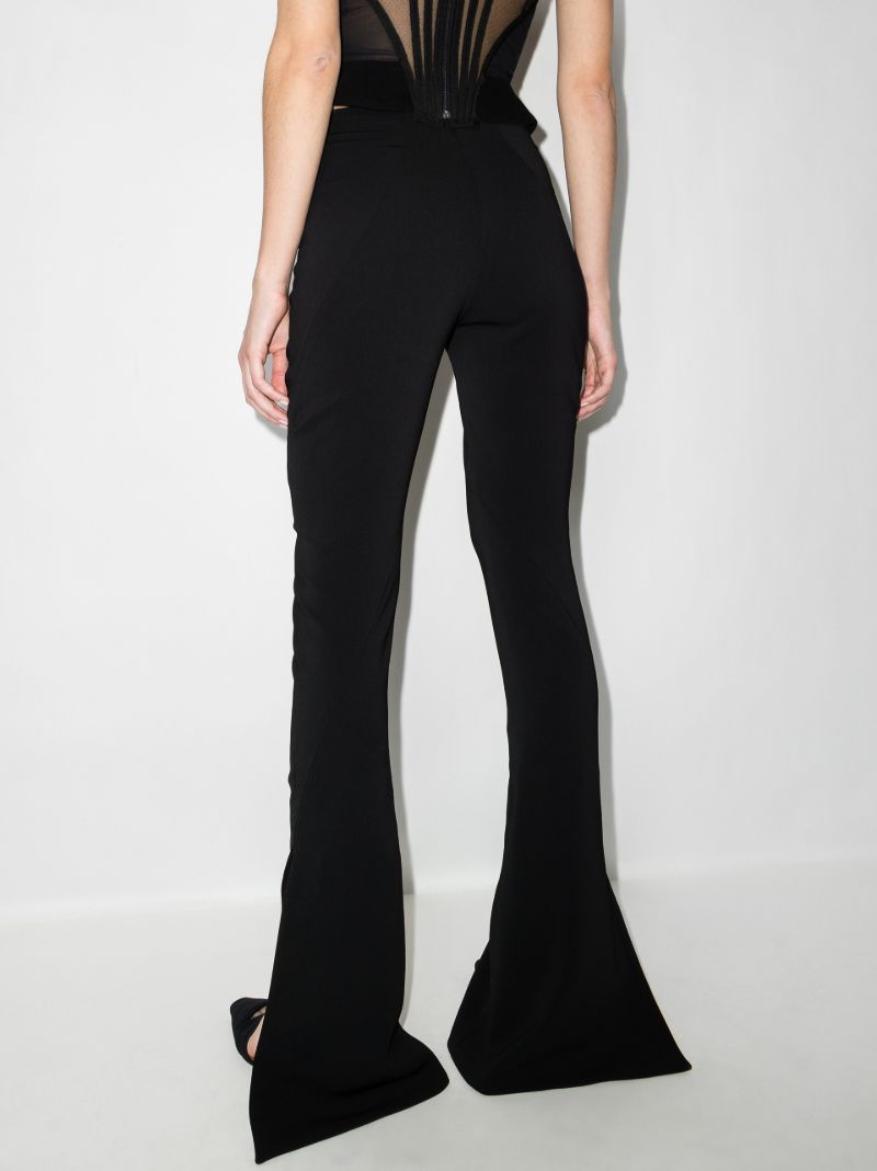 High Waist Flared Trousers
