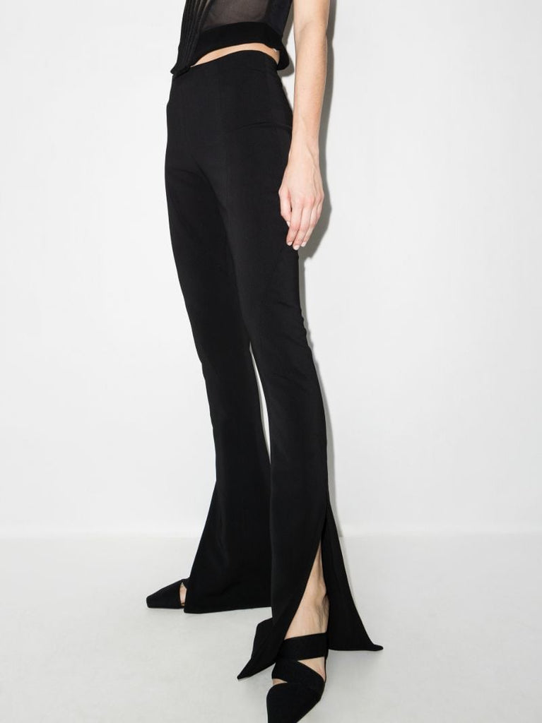 High Waist Flared Trousers