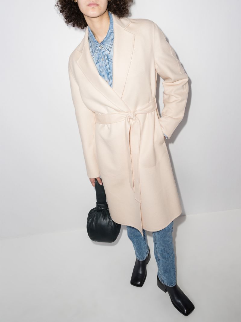 Cenda Belted Wool Wrap Coat