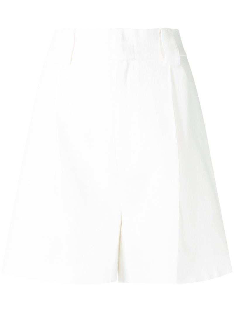 White Clemence Tailored Shorts