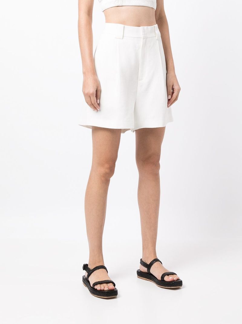 White Clemence Tailored Shorts