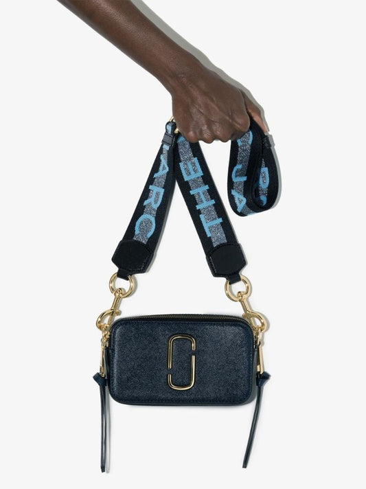 Blue the Snapshot Leather Cross Body Bag