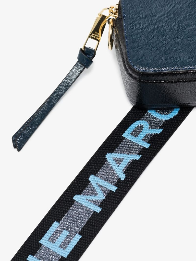 Blue the Snapshot Leather Cross Body Bag